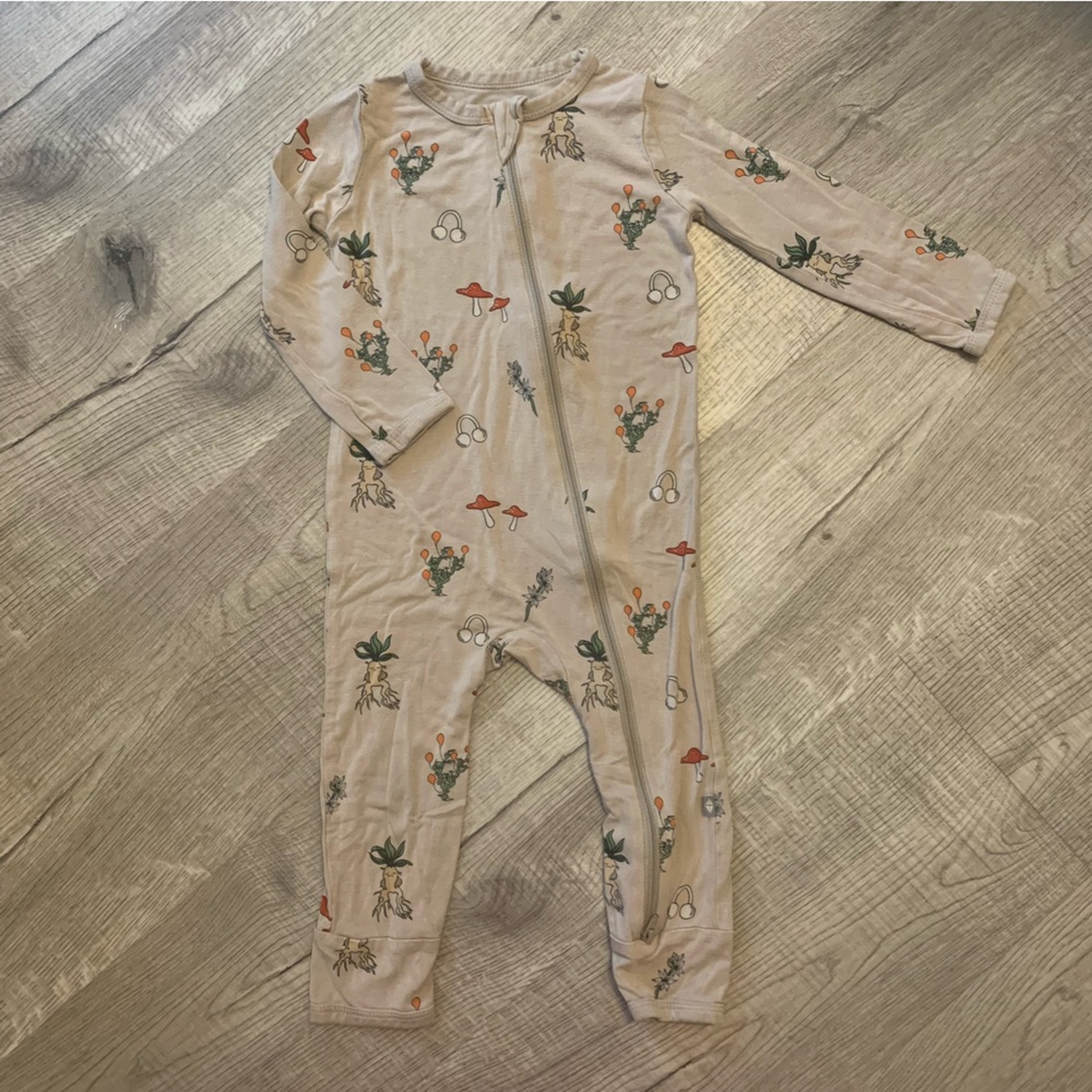 Kyte BABY • Zippered Romper in Herbology ⚡️🪴